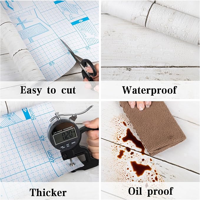 practicalWs 17.7''×393.7'' Wood Shiplap Peel and Stick Wallpaper, Self Adhesive - Image 2