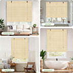 Bamboo Roll Up Shades for Windows 32Wx72L, Light Filtering Hanging Window Blinds - Image 6