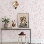 Ismoon Floral Wallpaper Peel and Stick Pink Stick on Wall Paper Vintage French - Image 6