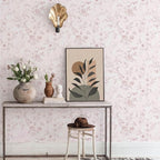 Ismoon Floral Peel and Stick Wallpaper Pink Stick on Wall Paper Vintage French - Image 6