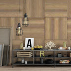 4-Piece Wood Slat Wall Panel for Interior Wall Decor Noise Cancelling 47.2" x - Image 7
