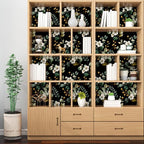 Black Floral Wallpaper Peel and Stick, Vintage Dark Green Leaves - Image 5