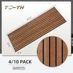 TO-TH Wood-Look Sound Panels, 4 Pack 47.2” x 23.6” Soundproof Wall Panels - Image 5