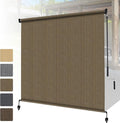 Shade&Beyond Outdoor Roller Shades 4' W x 8' H Cordless Patio Roll Up Blinds by ShadeBeyond