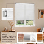 Grandekor No Drill No Tools Cordless Cellular Shades, 30.5" W x 64" H, Light - Image 8