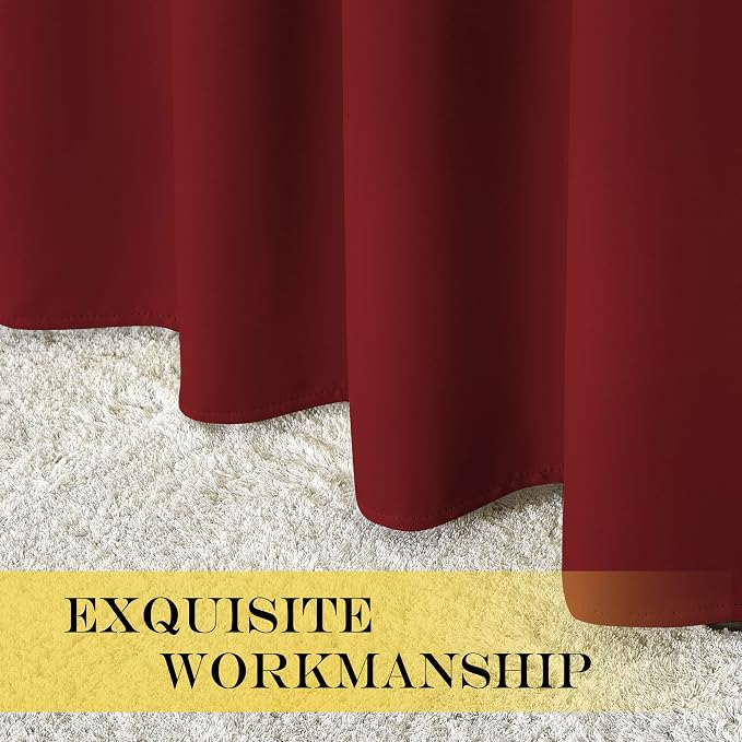 NICETOWN Patio Door Curtain Sound Blocking, Bedroom Privacy Room Divider Curtain - Image 5