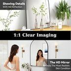 SCWF-GZ 36x24 Arch Mirror Rectangle Full Length Wall Mounted Hanging or Against - Image 4