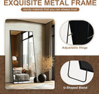 Delma Wall Full Length Mirror, Standing Mirror Full Body, Large Floor - Image 4