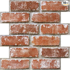 COMSTICKC 3D Faux Brick Wall Panels Peel and Stick, Small Brick Size, Thin PVC by COMSTICKCDECOR
