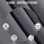 LEMOMO Grey Blackout Curtains 42 x 72 Inch Length/Set of 2 Curtain - Image 4