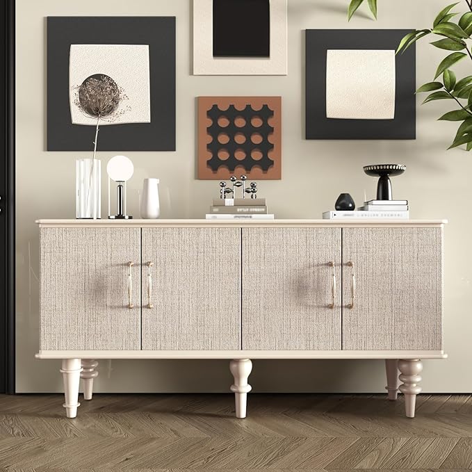 CRE8TIVE Large Size 24"x354" Cream White Grasscloth Peel and Stick Wallpaper - Image 7