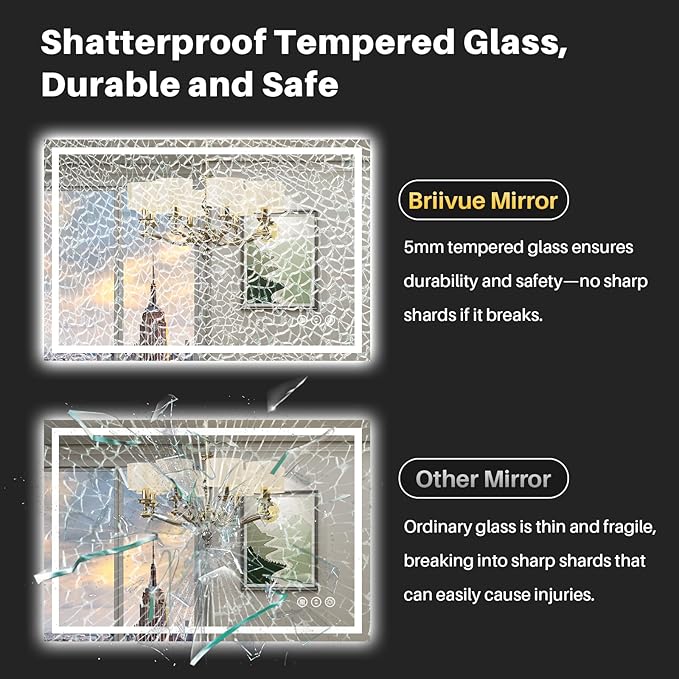 30x36 Inch LED Bathroom Mirror - Image 7