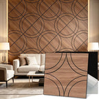 Mollywell Acoustic Wall Panels 23.6x23.6 Inch 8 Pack, Circle Pattern, Sound by Mollywell