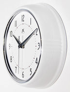 Infinity Instruments LTD. Retro 9 inch Silent Sweep Non-Ticking Mid Century - Image 3