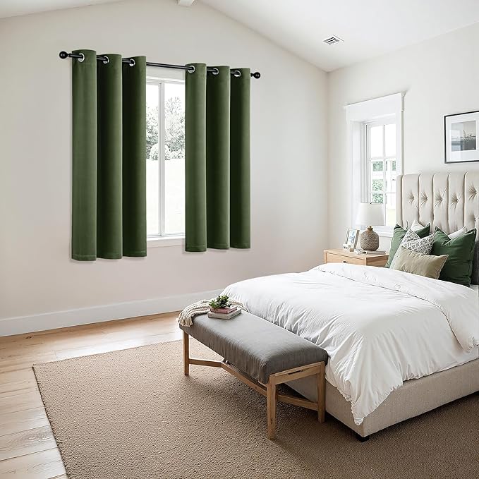 MIULEE Blackout Curtains for Bedroom Living Room 2 Panels, Thermal Insulated - Image 6