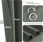 MIULEE Blackout Curtains for Bedroom Living Room 2 Panels, Thermal Insulated - Image 4