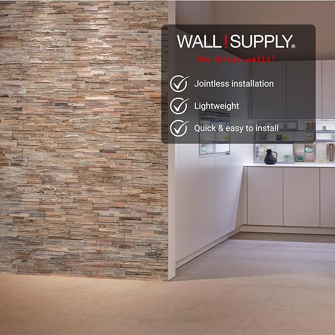 Wall!Supply 3D Wall Panels – Reclaimed Whitewash Asian Teak Wood – Home Decor - Image 3
