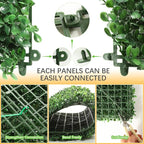 Luyue 6PCS 20”×20” Boxwood Panels, Artificial Grass Wall Panels Fake Greenery - Image 6