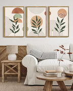 PHOPAGO Boho Wall Art Sage Plant Botanical Bohemain Framed Wall Printing Large - Image 6