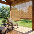 Outdoor Bamboo Blinds for Patio, Waterproof Reed Shades, Privacy Sun Shades - Image 7
