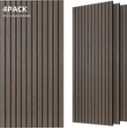 TO-TH Wood-Look Acoustic Panel, 4 Pack 47.2” x 23.6” Soundproof Wall Panels by TO-TH