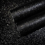 CHIHUT Black Glitter Contact Paper 15.7''x236'' Self Adhesive Black Glitter by CHIHUT