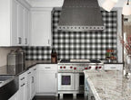 Guvana 17.7"x197" Black and White Peel and Stick Wallpaper Trellis Removable - Image 2