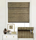 LazBlinds No Tools No Drill Cordless Bamboo Roman Shades, Privacy Window by LazBlinds