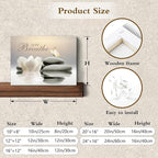 EOBTAIN Zen Spa Bathroom Wall Art Garden Butterfly and Flower Stone Relaxing - Image 7