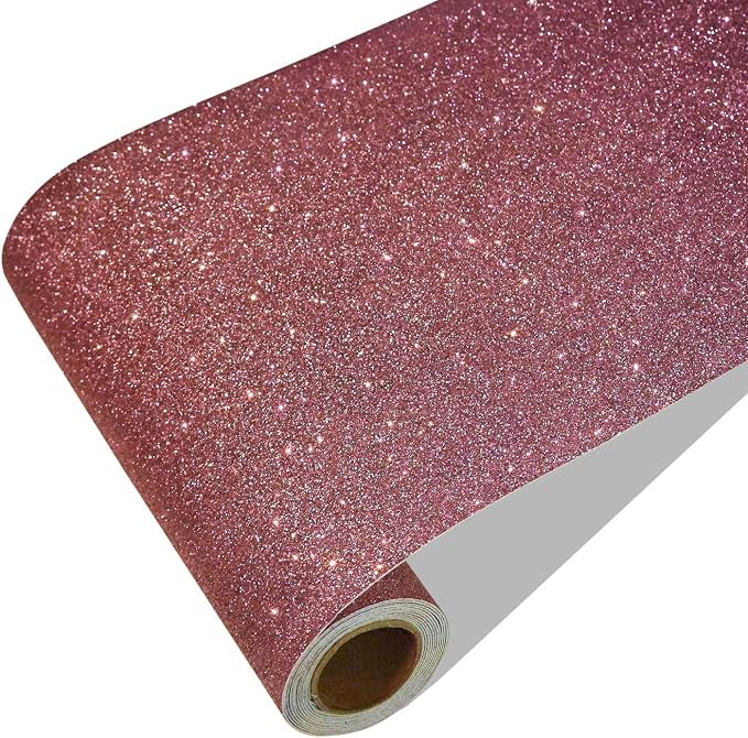 CRE8TIVE Glitter Wallpaper Border Peel and Stick Rose Gold Wallpaper Wall by CRE8TIVE