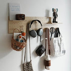 Wooden Pegboard Modular Display Organization Storage Wall Hooks Shelf by CreatedOn2005