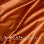 NICETOWN Orange Velvet Curtains 84 inch Long - Image 6