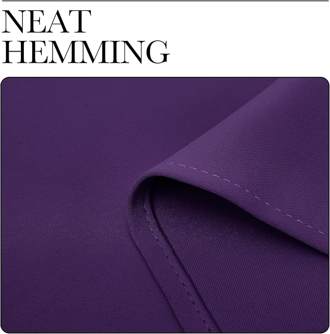 NICETOWN Kitchen Curtains, Royal Purple, Short Blackout Curtains & Drapes - Image 6