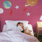 Rose Red Peel and Stick Self Adhesive Wallpaper - Image 3