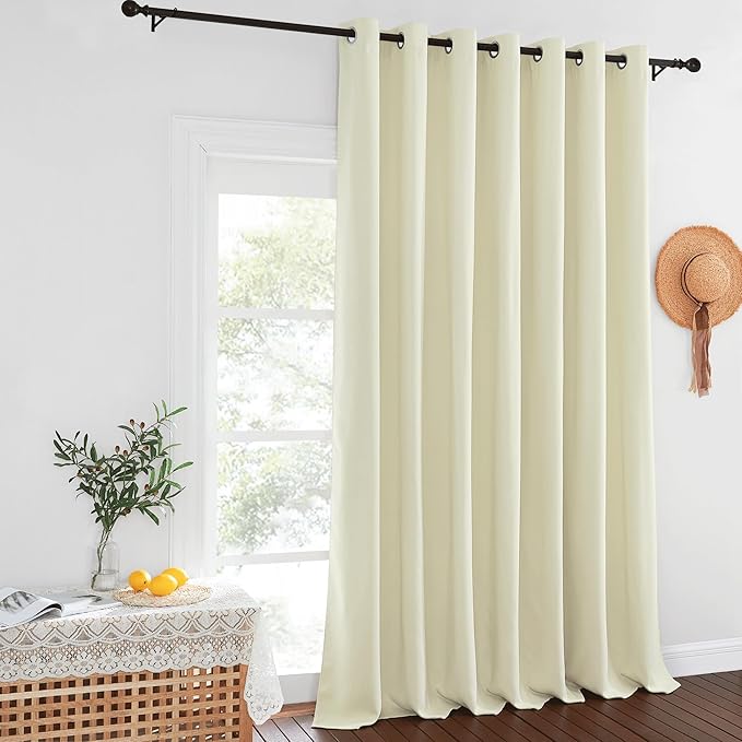 NICETOWN Blackout Curtains for Sliding Glass Door Room Divider Noise Reduce - Image 8