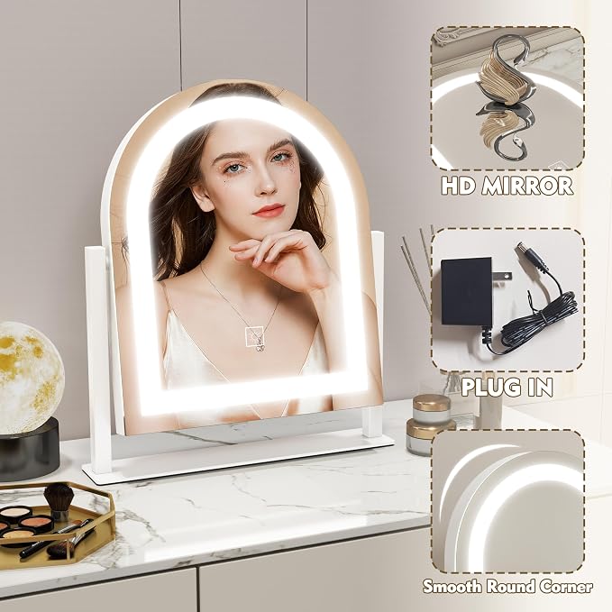 ROLOVE Lighted Makeup Mirror - Image 7