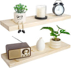 BGMG Wood Floating Shelves for Wall 30 inch, Rustic Wooden Wall Mount Shelves by BGMG
