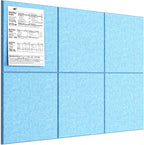 MaxGear Large Cork Board for Wall 36" x 24", 6 Pack Felt Wall Tiles by MaxGear