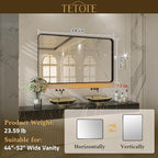 TETOTE 48 x 30 Inch Bathroom Vanity Mirror - Image 6
