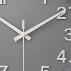 HZDHCLH Grey Wall Clock 12 Inch Silent Non Ticking Clock - Image 5