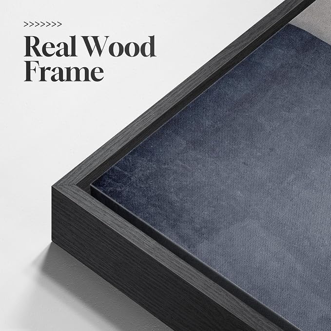 Extra Large Framed Neutral Abstract Wall Art - Image 6