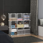 C&AHOME Wire Cube Storage, 9-Cube Organizer Metal, Wire C Grids Storage - Image 4