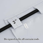 RYB HOME White Curtains for Bedroom - Image 6