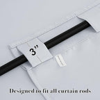 RYB HOME Bathroom Curtains Blackout - Image 2