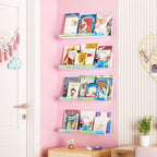 upsimples Acrylic Shelves for Wall Decor, Nail Polish, Wall Organizer for - Image 2