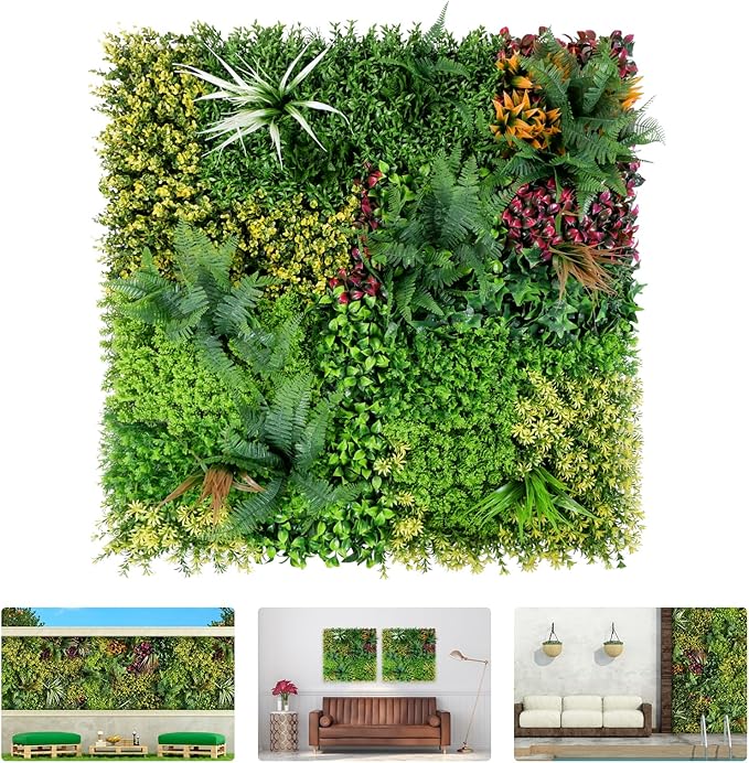Artificial Grass Wall Backdrop Panels, Faux Boxwood Panels by FOSZMAC