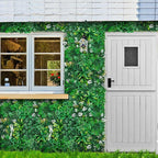 Grooy Artificial Hedge Grass Wall, Boxwood Panels 20"x20", UV Protected Privacy - Image 6