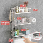 Godboat Bathroom Organizers and Storage, 3-Tier Over The Toilet Storage - Image 2