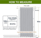 NICETOWN 95 inches Patio Door Curtains - Image 7