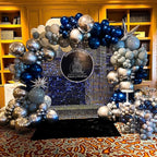 COKAOBE Blue Shimmer Wall Backdrop, Photo Backdrops - Image 7